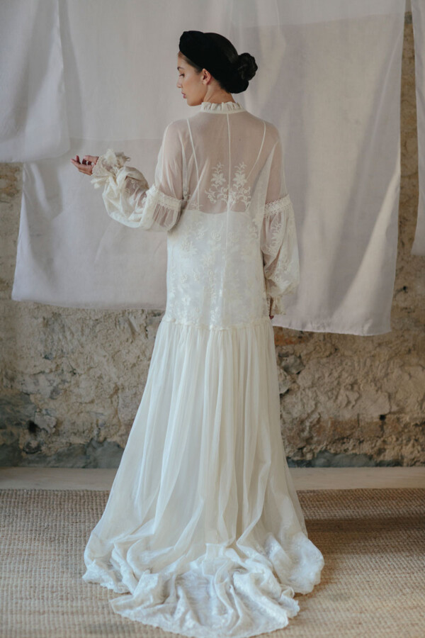 Traje de novia de dos vestidos
