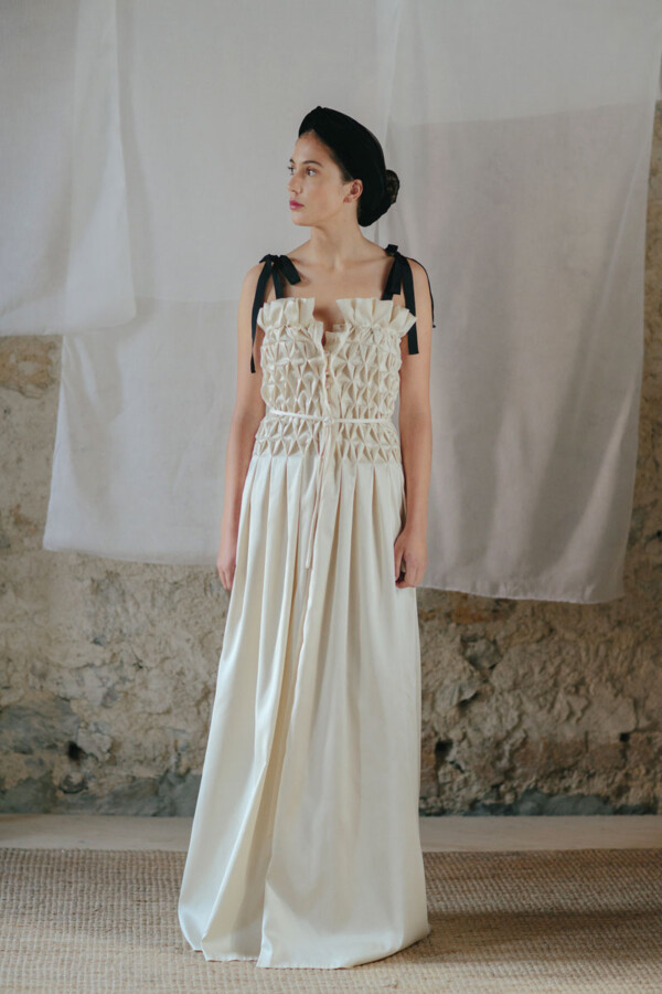 Vestido de novia de seada italiana
