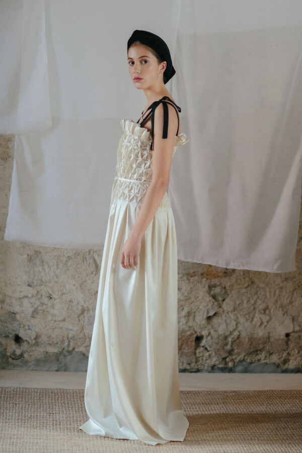 Vestido de novia de seada italiana
