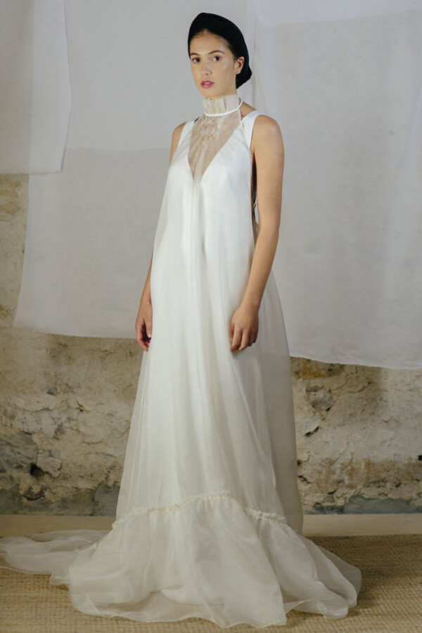 Traje de novia de dos vestidos